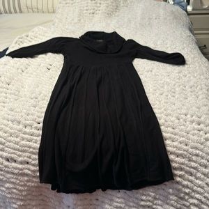 Black knit dress